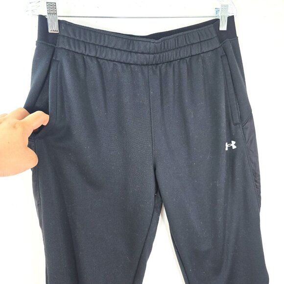 Under Armour Black Ankle Zip Sweat Pants Pull oN Joggers - Picture 5 of 8